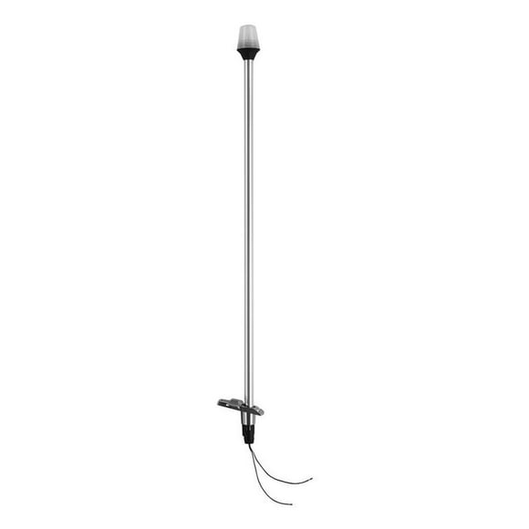 Black attwood 5980-1 Deck Mounted All-Round Light 3 Raised Base 